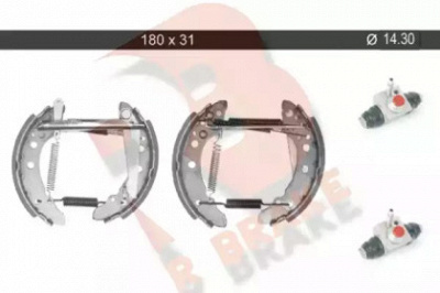 R BRAKE 79rbkt0001 -  Комплект тормозных колодок